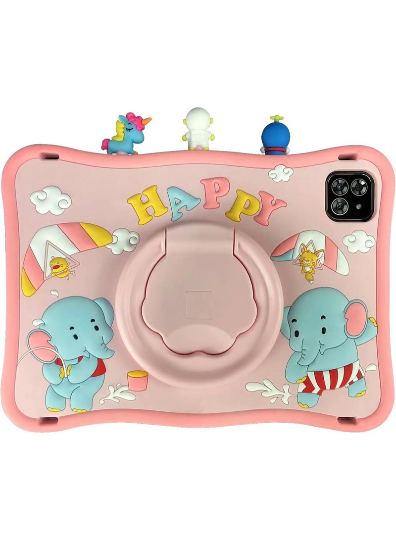 Oteeto TAB10 Kids Tablet – 10-Inch HD, 6GB+128GB, Dual Camera, WiFi, 6000mAh Battery - Pink - Image 1