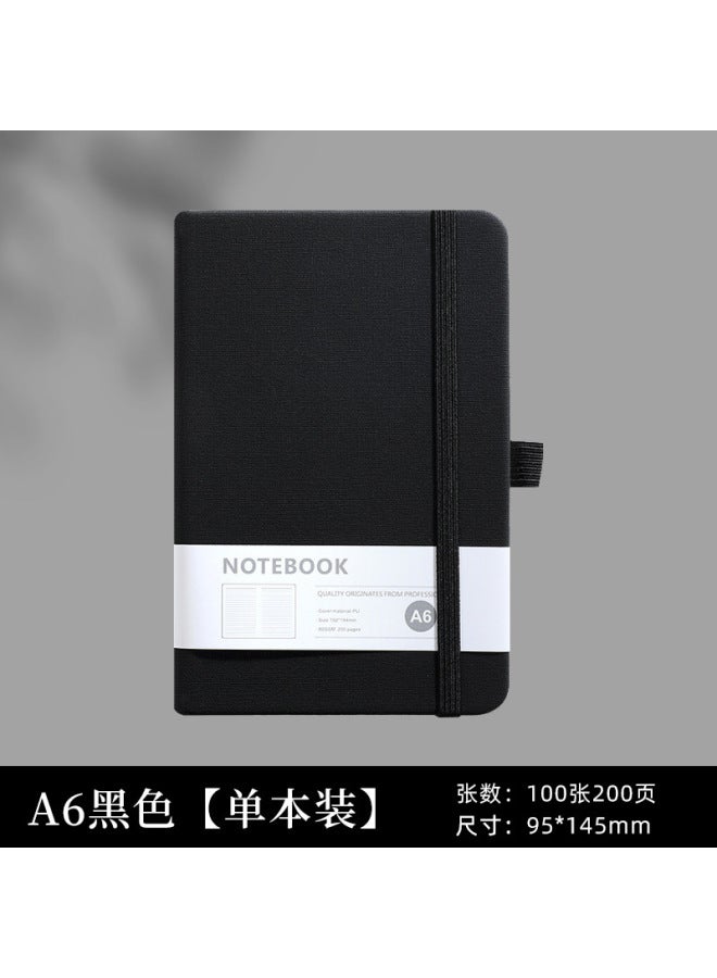 Real Notebook Customized Business Hard Cover Simple Thick Office Strap Diary Stationery Notepad - Image 1