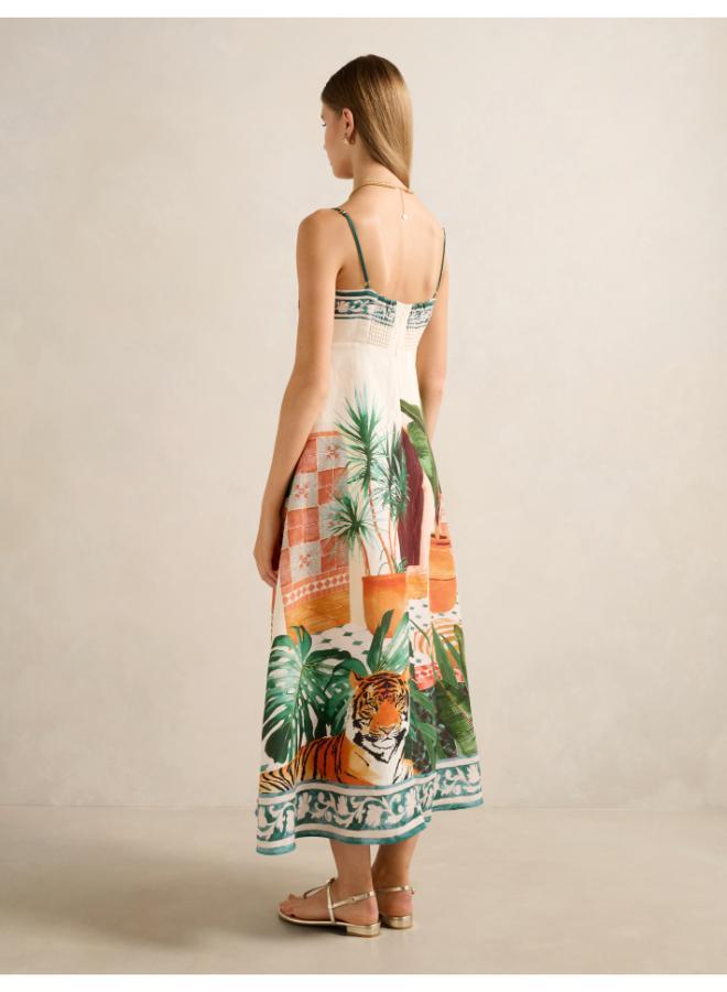 forever new Bianca Printed Linen Midi Dress - Image 2