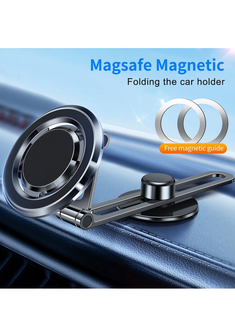 Magnetic Phone Mount for Tesla Motors Compatible All Phones Folding and Sliding Design Strong Magnetic Force - Image 2