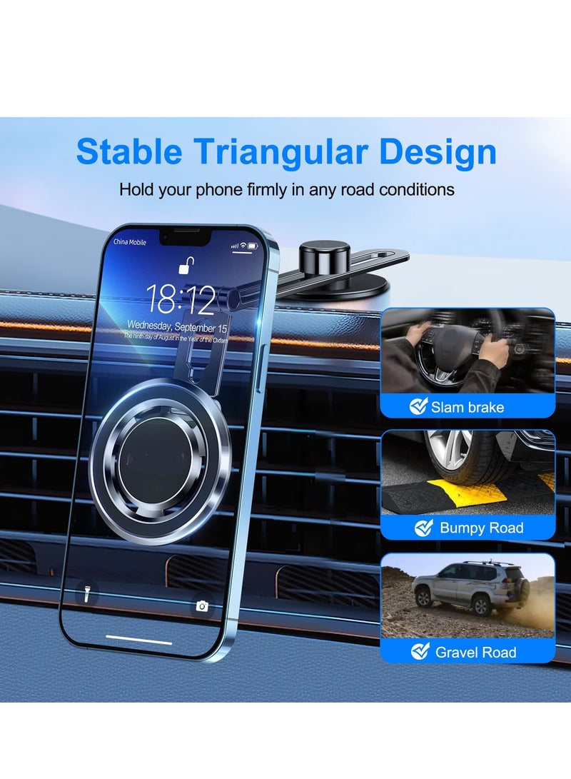 Magnetic Phone Mount for Tesla Motors Compatible All Phones Folding and Sliding Design Strong Magnetic Force - Image 3
