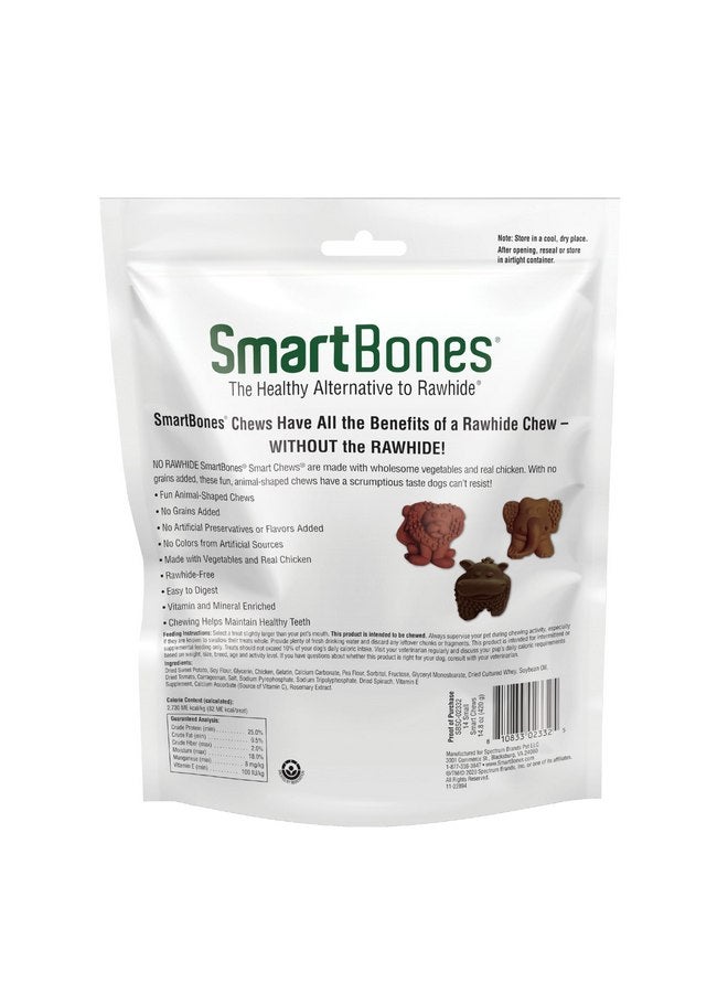 SmartBones Smart Chews, Rawhide Free Dog Chews, Treats for Dogs Made with Real Chicken and Vegetables, 14 Count Small - Image 2