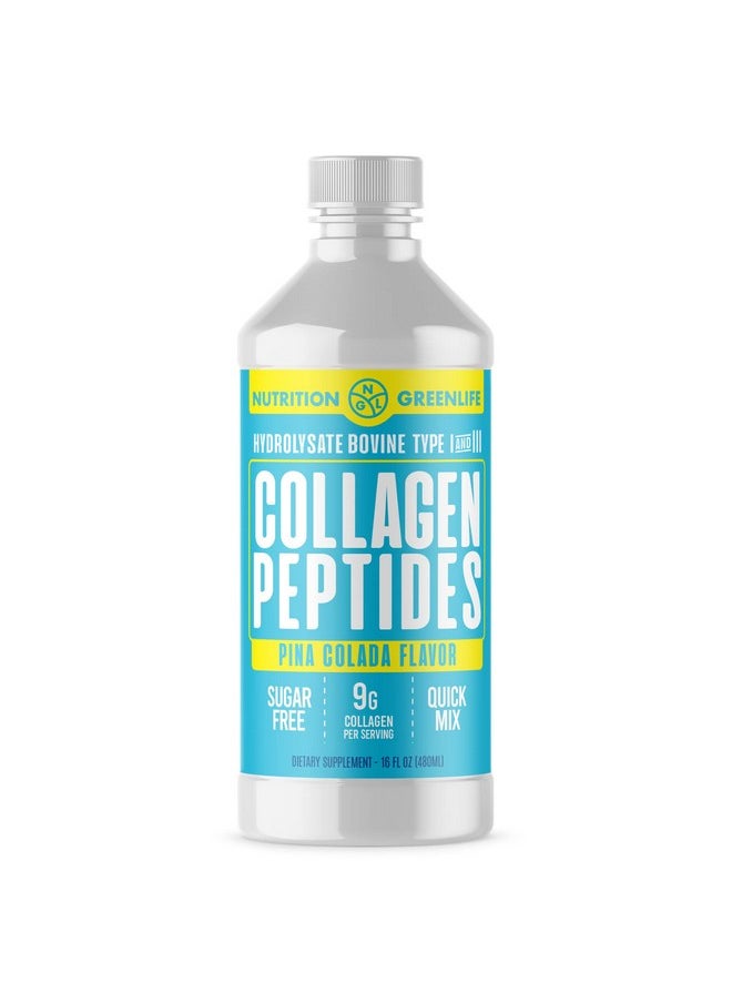 NGL - Collagen Peptides Hydrolyzed Liquid Concentrate 9000Mg Hair Skin Nail Health Supplement Sugar Free - Image 1