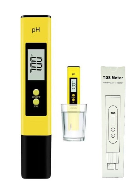Portable PH Meters Pen, Digital PH Meter Digital PH Test Pen with 0-14 PH Measurement Range, for Household Drinking, Hydroponics, Pool and Aquarium