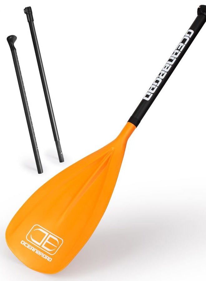 OCEANBROAD SUP Paddle Board Paddle 3 Pieces Adjustable Carbon Shaft Stand up Paddle with Bag - Image 1