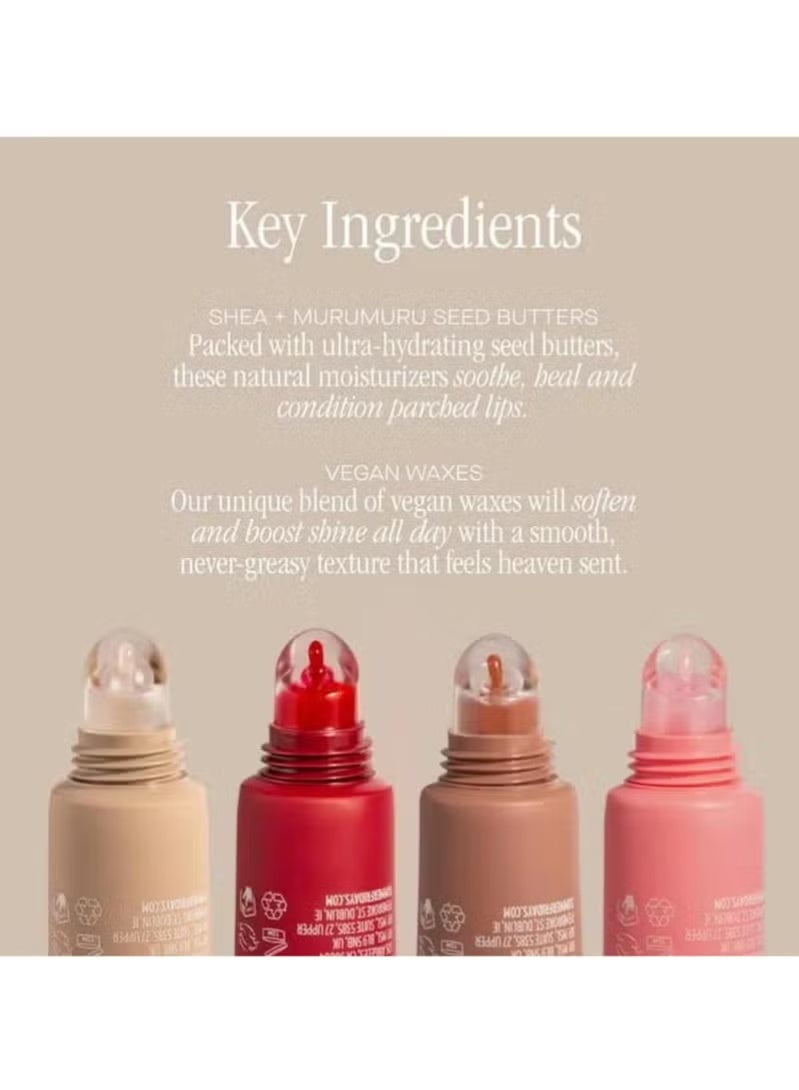 SUMMER FRIDAYS Tinted Lip Butter Balm - Conditioning Vegan Lip Balm for Instant Moisture, Shine & Hydration - Sheer-Tinted, Soothing Skincare - Cherry 0.5 Oz - Image 5