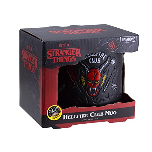 Paladone Stranger Things Hellfire Club Mug - Officially Licensed Netflix Merchandise, Demon Embossed Ceramic Coffee Mug, Gift for Fans 400ml (14 fl oz) - Image 4