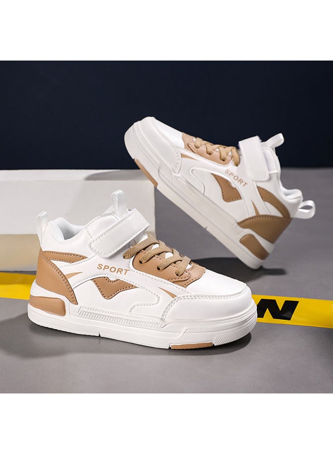 Kidsren's Shoes, Boys' Sports Shoes, Medium And Large Kidsren's  Spring And Autum New Anti-slip Girls' Mid-cut Sneakers