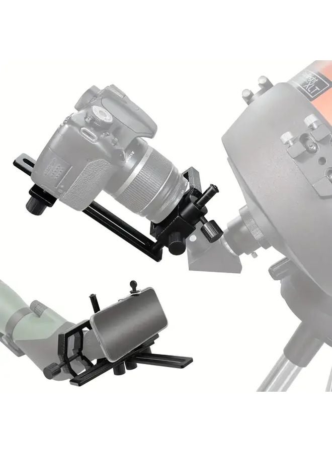 محول كاميرا التلسكوب الألومنيوم للتصوير الفلكي بالهواتف الذكية والكاميرات الرقمية ذات العدسة الأحادية والانعكاسية - Image 4