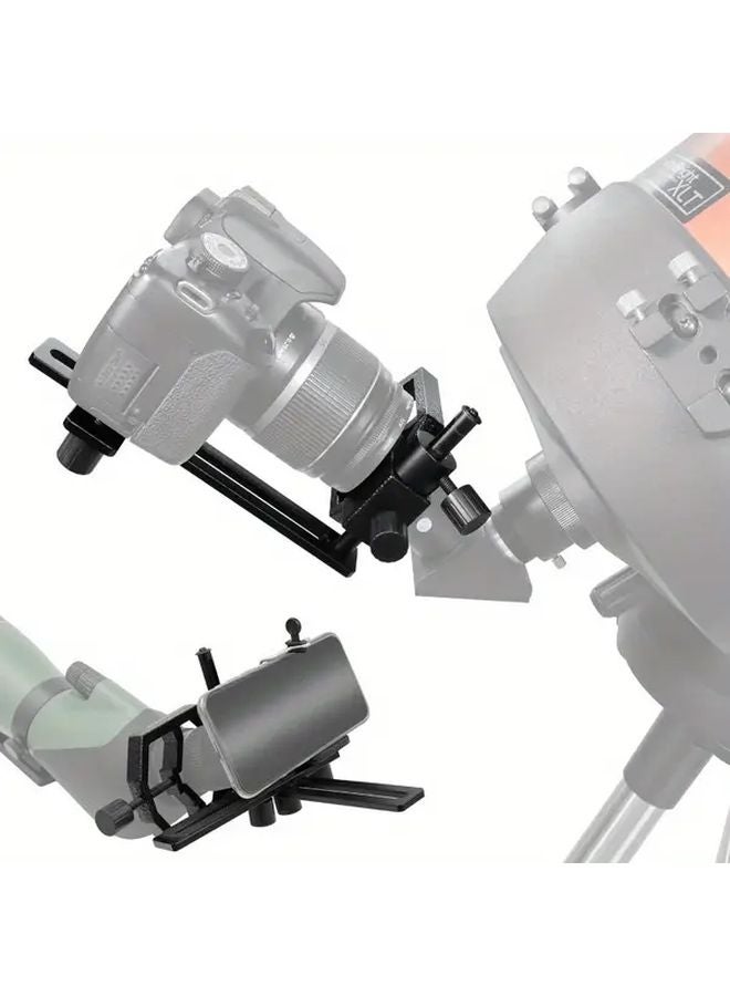 محول كاميرا التلسكوب الألومنيوم للتصوير الفلكي بالهواتف الذكية والكاميرات الرقمية ذات العدسة الأحادية والانعكاسية - Image 1