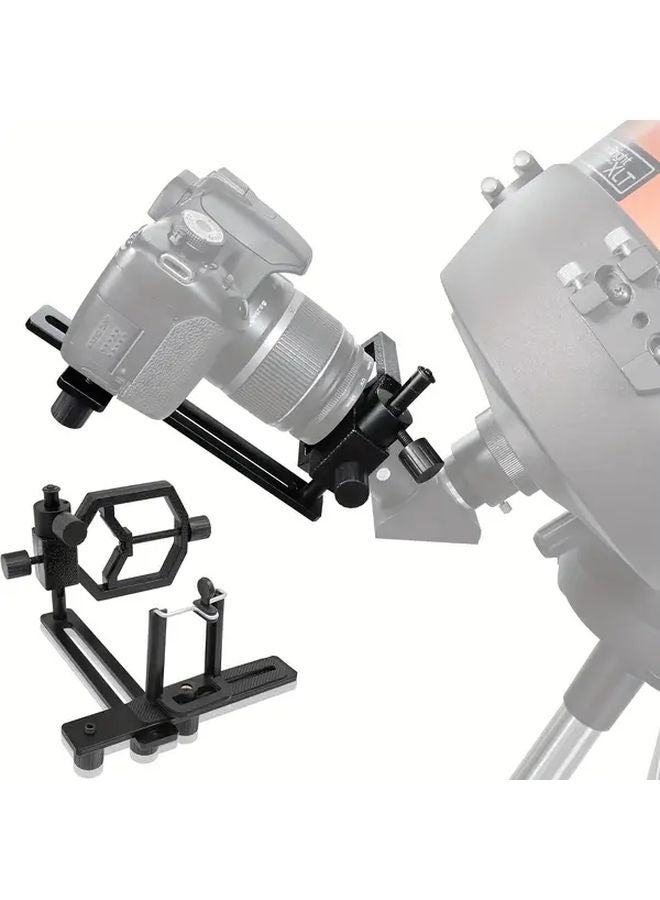 محول كاميرا التلسكوب الألومنيوم للتصوير الفلكي بالهواتف الذكية والكاميرات الرقمية ذات العدسة الأحادية والانعكاسية - Image 2