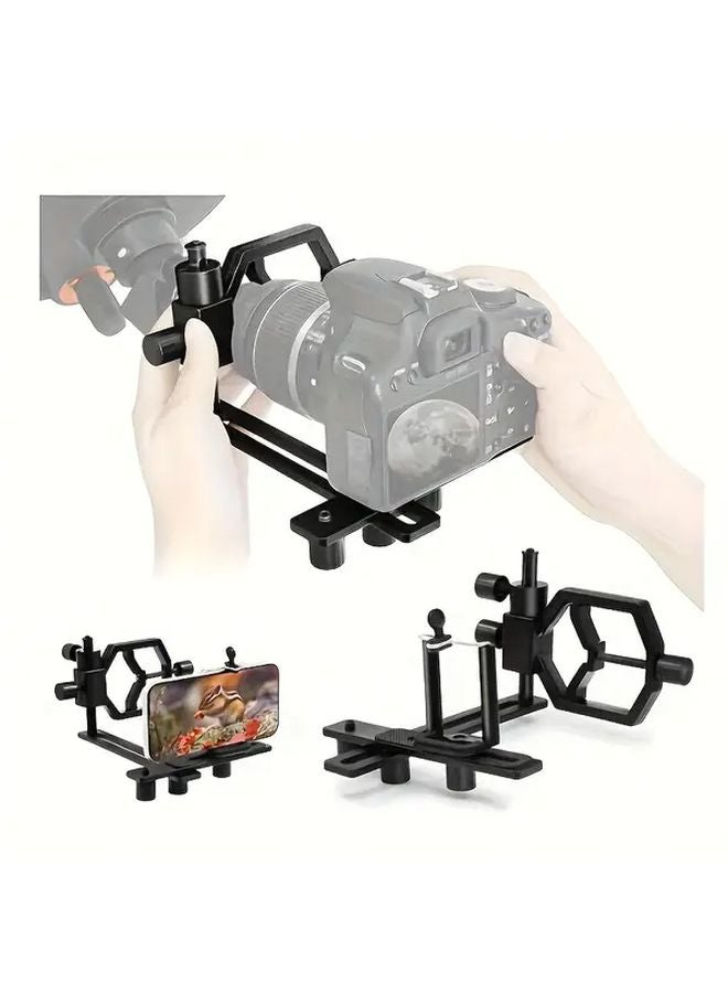 محول كاميرا التلسكوب الألومنيوم للتصوير الفلكي بالهواتف الذكية والكاميرات الرقمية ذات العدسة الأحادية والانعكاسية - Image 3