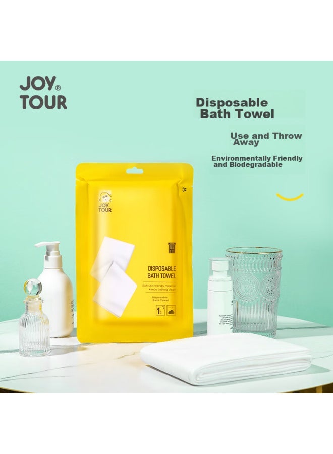JOY TOUR Joytour Disposable Bath Towels, Large Size, Vacuum-sealed Non-compressed Face Towels, Soft Cotton Wipes, Portable Travel Accessories, Pack Of 5 - Image 3
