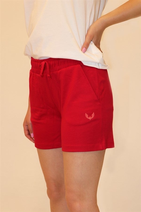 RICH Women's Pocket Fuchsia Knitted Shorts  - Image 1