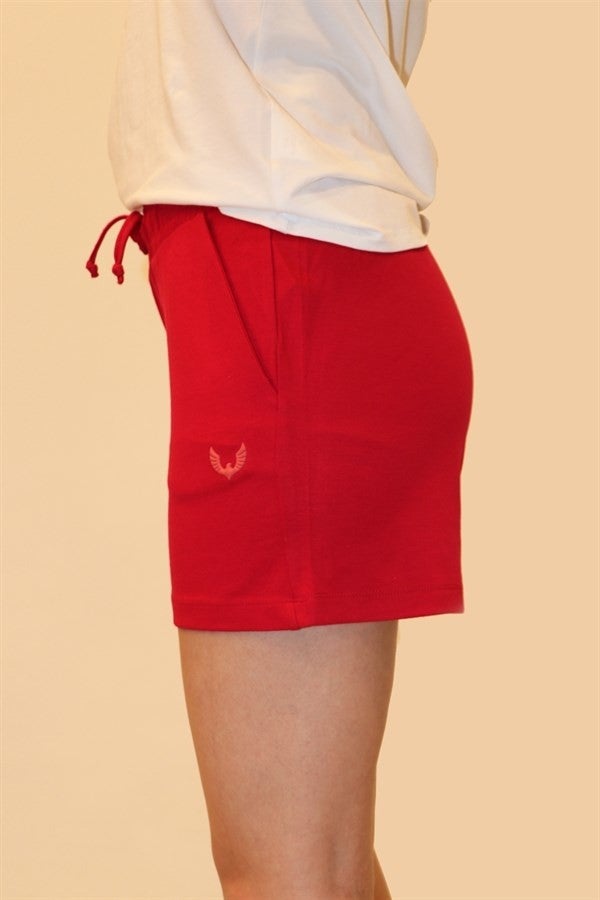 RICH Women's Pocket Fuchsia Knitted Shorts  - Image 3