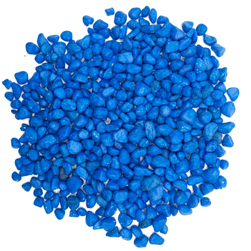 TACOLO Blue Pebbles for Crafts 09 Pound Natural Polished Aquarium Gravel Decorative Pebbles for Indoor Plants Turtle Tank Vase Succulents Cactus Garden Landscaping - Image 3