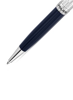 POLICE Ferrara.2 Textured Silver and Blue Pen for Men  - Image 3