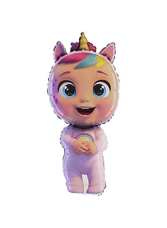 Toyland® 44" Cry Babies Fantasy Dreamy Unicorn Foil Balloon - Party Decorations - Image 1