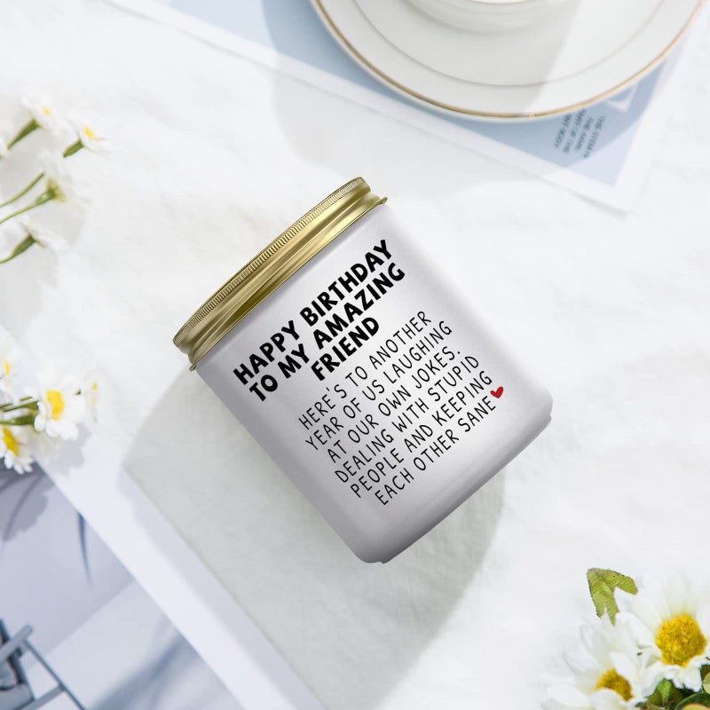 Jonico Happy Birthday Gifts for Women - Funny Best friend Friendship Birthday Gifts for Women Bestie BFF Coworker Classmate, Lavender Candle - Image 2
