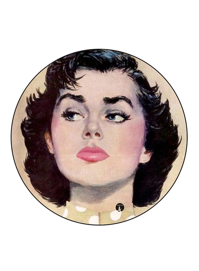 RKN Vintage Art Printed Large Pin Multicolour - Image 2