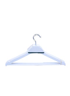 ALMUFARREJ set of clothes hangers consisting of 12 white plastic pieces  - Image 1