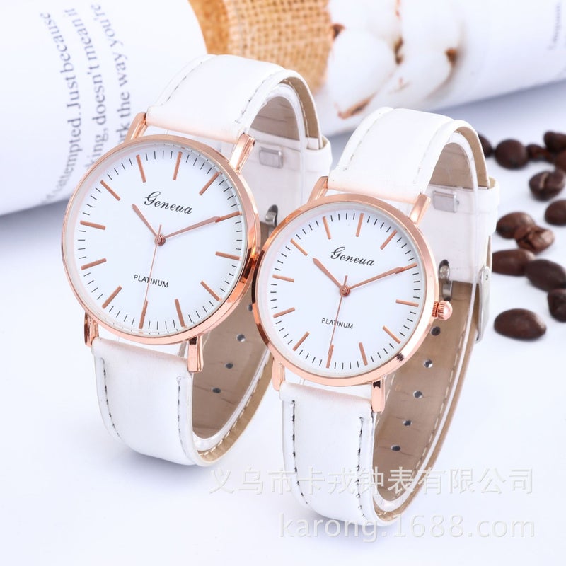 Explosive Ultra-Thin Geneva Leisure Belt Watch Lovers Men'S Female Students Quartz Watches Supply - Image 3