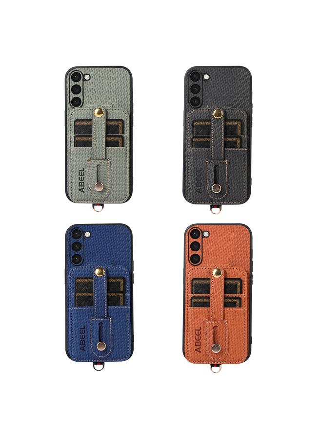 S-TOP Case For Samsung Galaxy S23+ 5G ABEEL Carbon Fiber RFID Card Holder Phone Case - Image 4