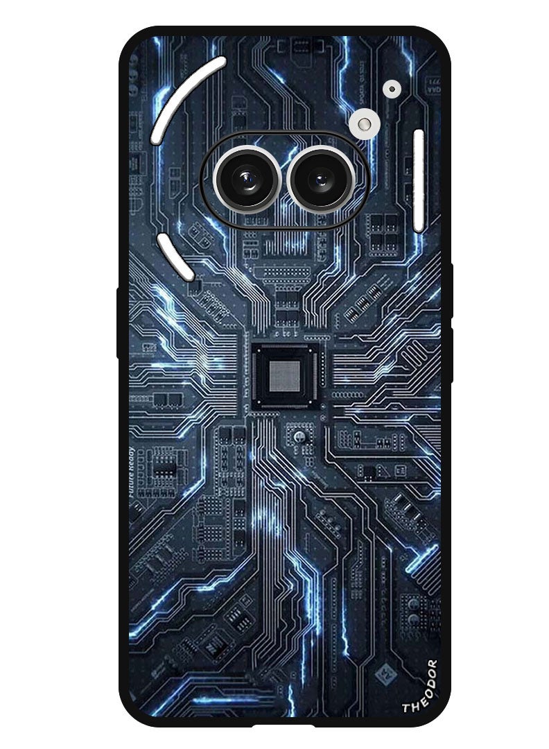 Theodor Protective Case Anti Scratch Shock Proof Bumper Cover For Nothing Phone (2A) Plus - Nothing Phone (2A) Hardware Circuit - Image 1