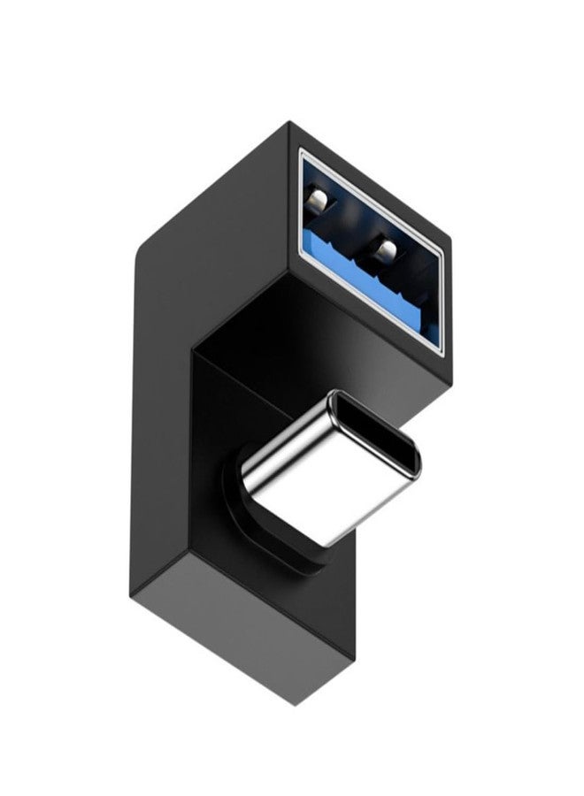 chenyang USB C to USB Adapter, USB C Male to USB 3.0 Female, 180 Degree U Shape Angled OTG Converter for Phone Tablet Laptop - Image 1