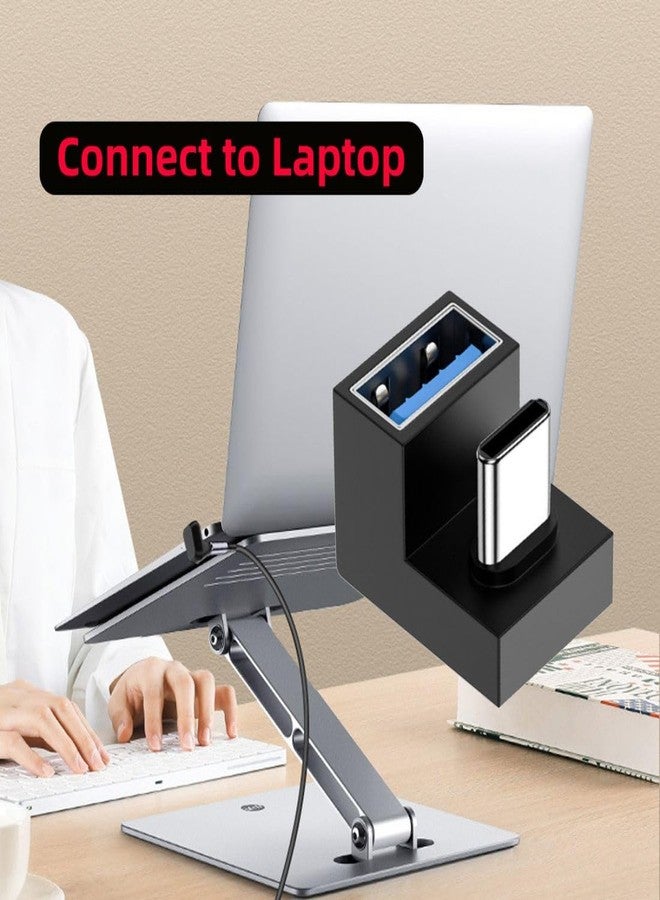 chenyang USB C to USB Adapter, USB C Male to USB 3.0 Female, 180 Degree U Shape Angled OTG Converter for Phone Tablet Laptop - Image 5