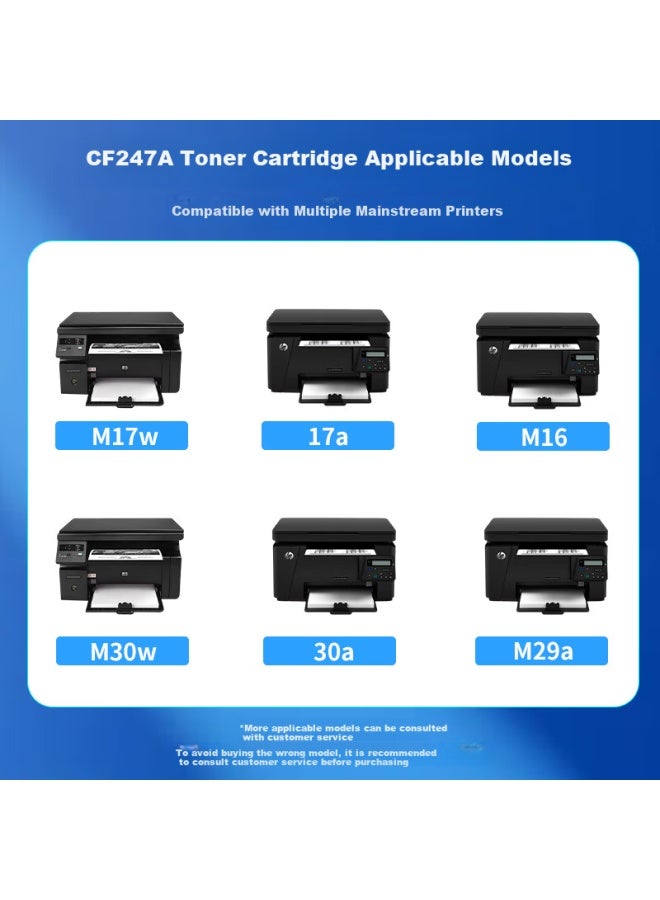 Xinlv Tango Cf247a Toner Cartridge, Compatible With Hp M30w M17w Toner, Hp 47a Toner Cartridge, M30a M16w M17a Printer Ink Cartridge M29a/w M16a Black Toner Cartridge, Hp M30w Toner Cartridge