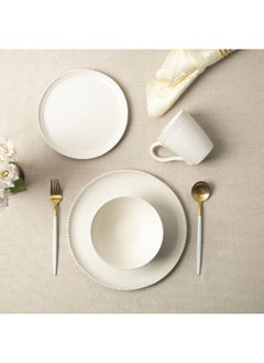 DANUBE HOME Youthful Bite 16-Piece Stoneware Dinner Set – Stylish & Durable Tableware for 4, Microwave & Dishwasher Safe, Perfect for Casual & Formal Dining, Everyday Meals & Special Occasions  - Image 1