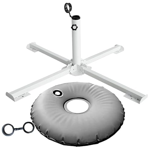 MILIMOLI Foldable Portable Beach Umbrella Stand - Portable Patio Umbrella Base Holder, Outdoor Sunshade Anchor, with Weight Bag for Stadium, Courtyard, Garden, Beach, Grass - Image 1