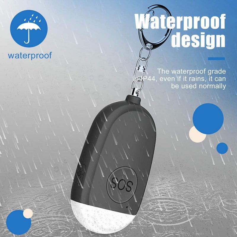 klarako 1pcs Personal Alarm Security Alarm Key Chain Mini Siren Alarm Emergency Safety Key Chain with 130dB Alarm Sound for Women Girl Kid Elderly Student - Image 1