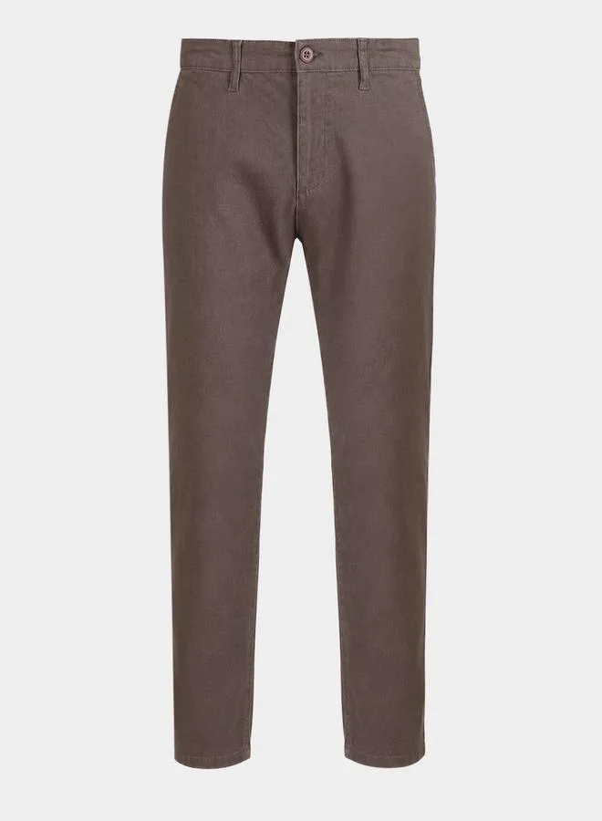The Indian Garage Co  Men Slim Fit Mid Rise Chinos for Men | Best Price UAE