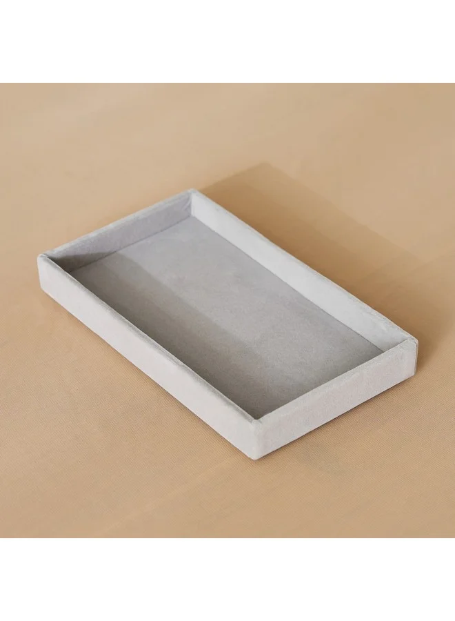 هوم بوكس صينية مجوهرات مخملية لدرج متوسط 21.6 × 2.4 × 12.2 سم