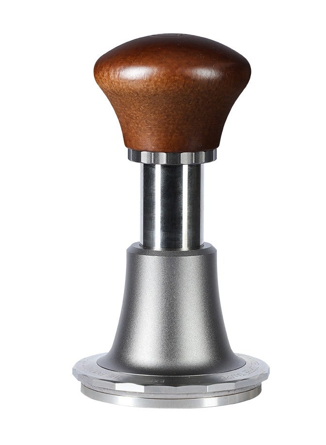 zeroHero 58mm Sword Espresso Tamper – Wooden Handle, Spring-Loaded, 30lbs Calibrated with Sound Feedback ,304 Stainless Steel. - Image 1