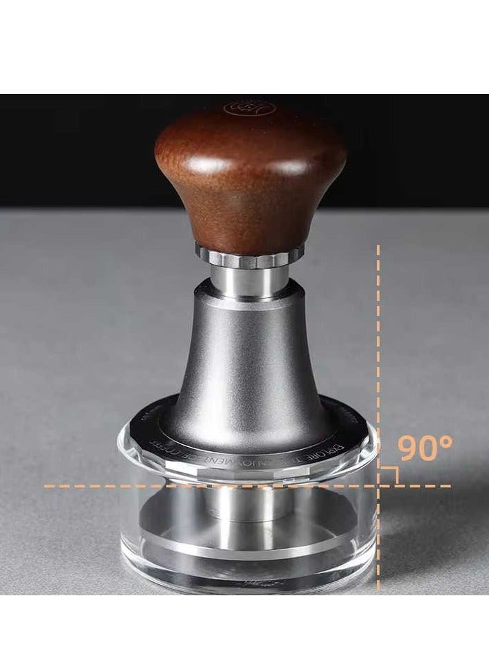 zeroHero 58mm Sword Espresso Tamper – Wooden Handle, Spring-Loaded, 30lbs Calibrated with Sound Feedback ,304 Stainless Steel. - Image 5