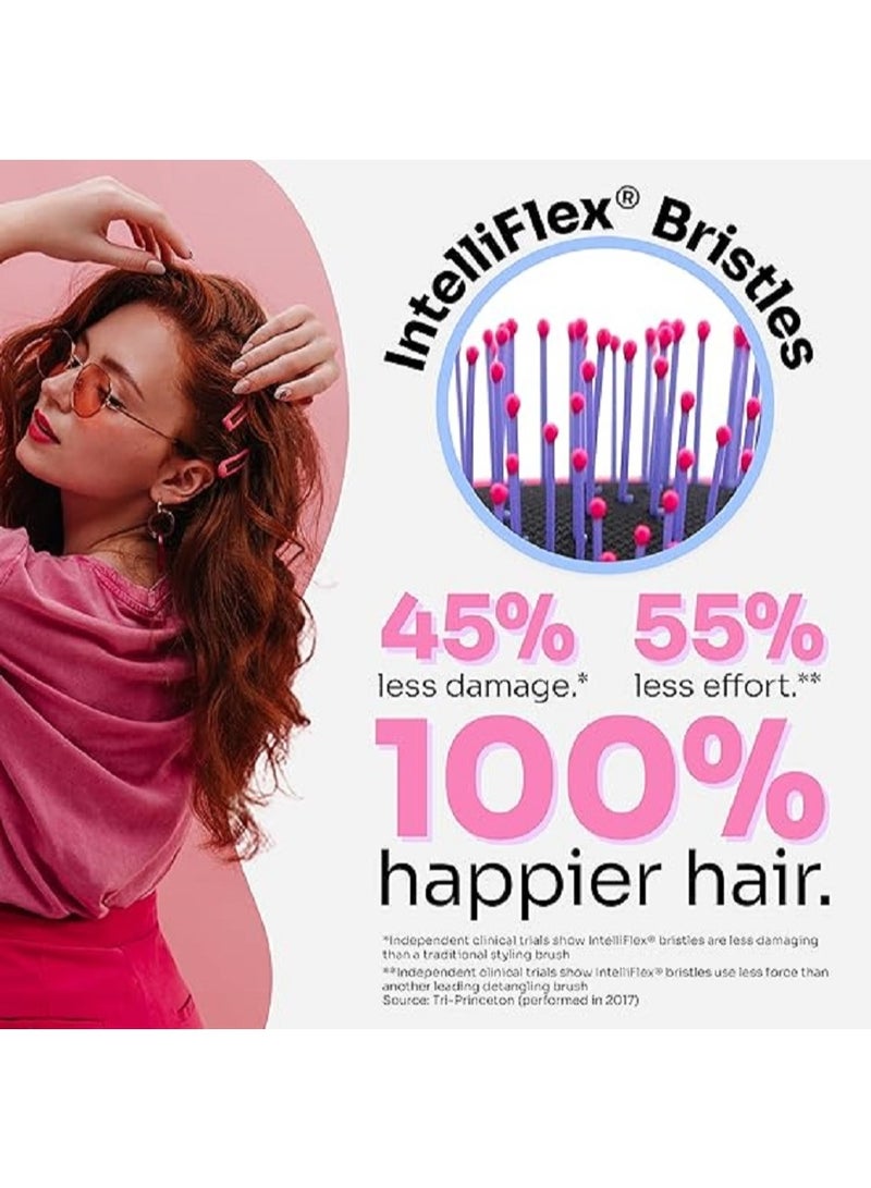 Wet Brush Original Detangler For Thick Hair Exclusive Ultra-soft IntelliFlex Bristles Glide Through Tangles With Ease For All Hair Types For Women, Men, Wet And Dry Hair, Pink, 1 Count - Image 3