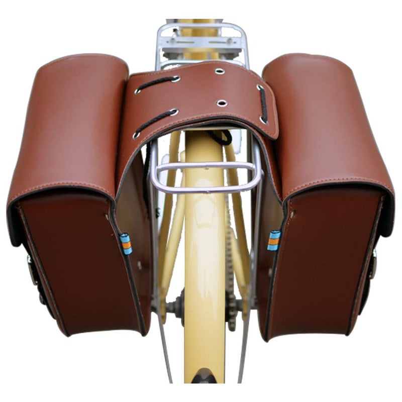 SENQI Retro Bicycle Rack Bag Leather Rear Rack Bike Bags Robust Rear Seatpost Bag for Retro Bicycle Saddle Rack Accessories - Image 3