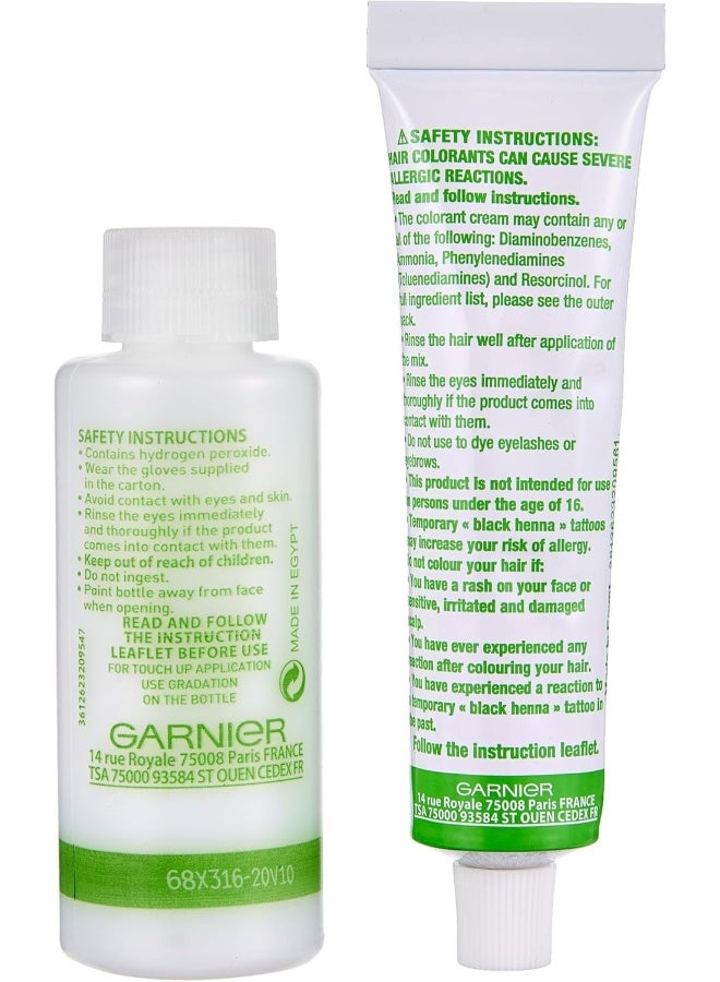 garnier كولور ناتشورالز، 5.1 بني فاتح رمادي عميق، مجموعة ألوان شعر دائمة مكونة من قطعتين - Image 4