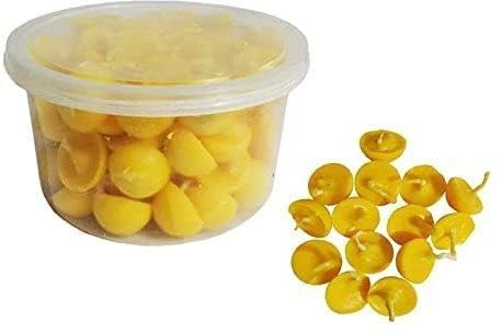 OGU OGU Ghee Diya Batti Jyot Batti for Pooja Aarti and Special Occasions Handmade Ghee Diya Batti Pack of 100  - Image 3