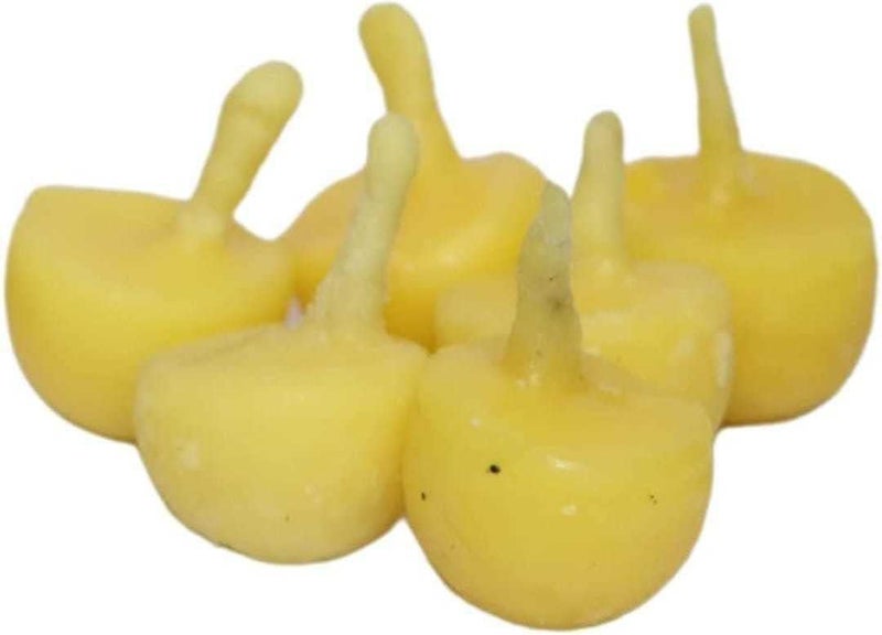 OGU OGU Ghee Diya Batti Jyot Batti for Pooja Aarti and Special Occasions Handmade Ghee Diya Batti Pack of 100  - Image 2