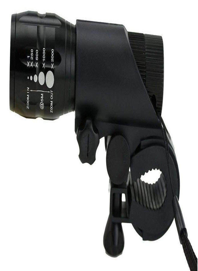 UDee Zoomable Mode Bicycle Headlight LED Flashlight,Black - Image 3