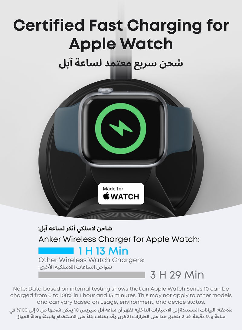 Anker MagGo Magnetic Wireless Charger (Dock Stand), 3-in-1 Qi2 Certified 15W MagSafe Compatible Wireless Charger, For iPhone 17/16 Series, Apple Watch, AirPods Pro, and More (Adapter Included - Image 5