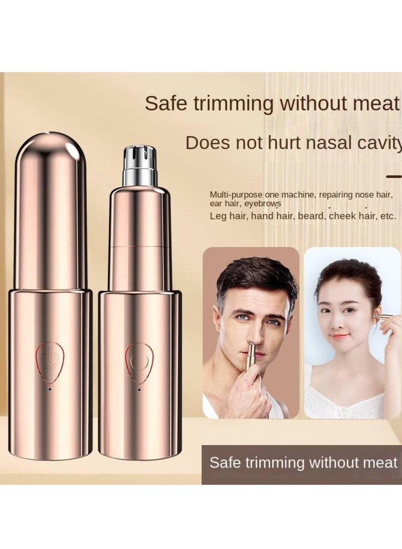 SYOSI Mini Nose Hair Trimmer, Small Unisex Electric Nose Hair Trimmer, Self-use Nostril Ear Hair Removal Instrument, Efficient Trimming Painless Rechargeable Face Hair Remover - Image 5