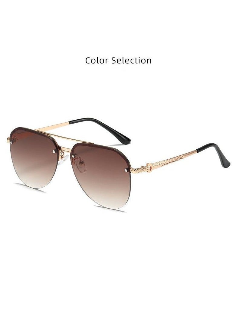 Ucanbe Top Bar Aviator Fashion Sunglasses - Image 3