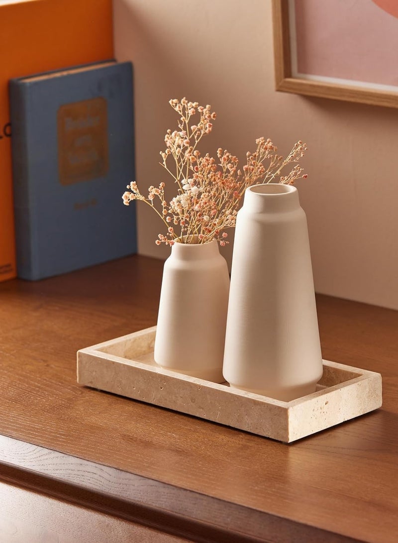 Travertine Stone Beige Jewelry tray size 25x12x4cm - Image 1