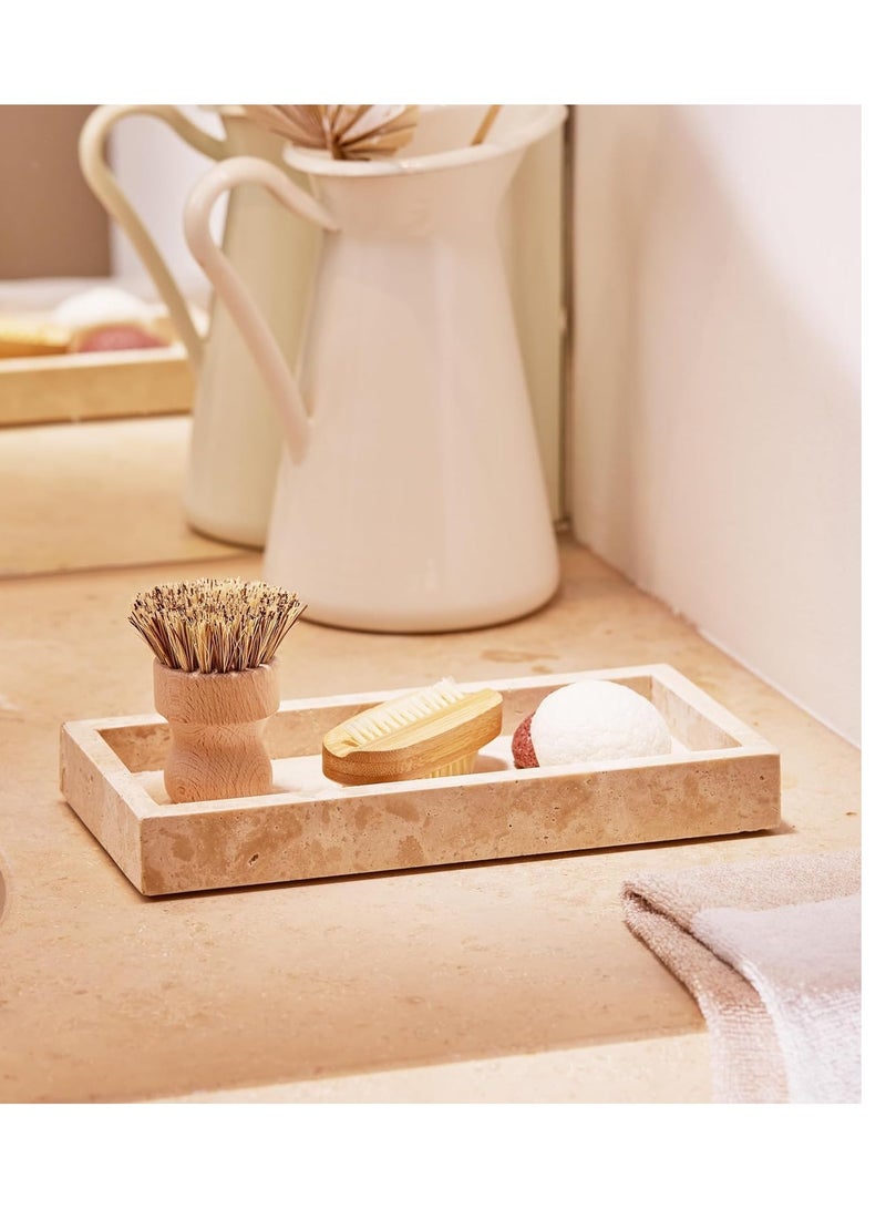 Travertine Stone Beige Jewelry tray size 25x12x4cm - Image 2
