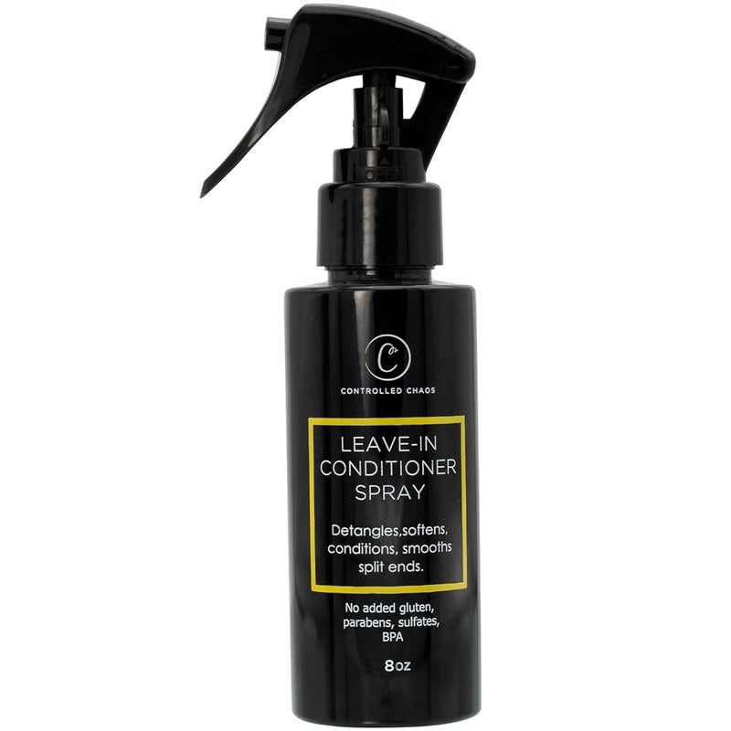 Controlled Chaos 8 oz LeaveIn Conditioner Spray  Anti Frizz Hair Detangler Spray for Dry Damaged Hair with Natural Watermelon  Sunflower Seed Oil  Honey  NonGreasy GlutenSulfate  Paraben Free